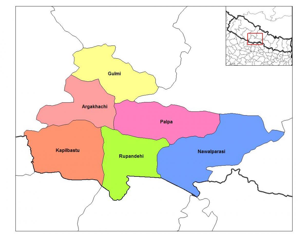 Mapa rupandehi nepál