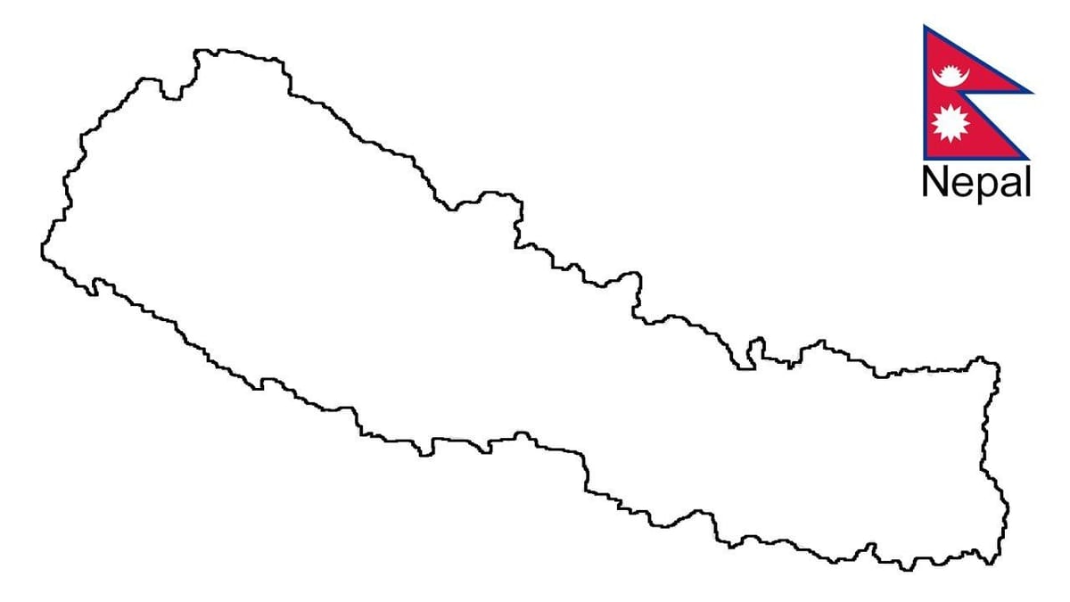 Mapa nakresliť nepál