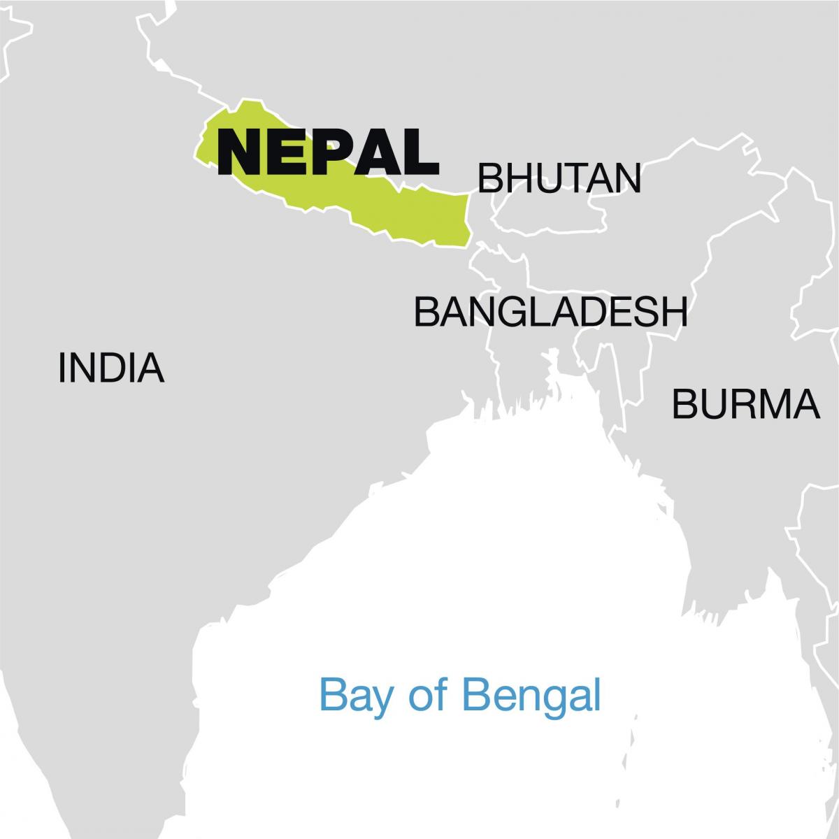 svet mapy zobrazujúci nepál
