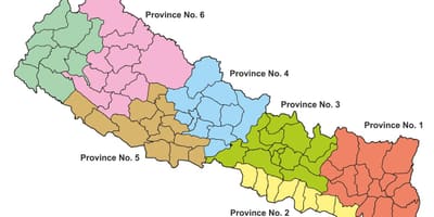 Mapa nepál provincií 