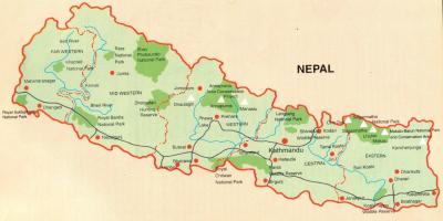 Nepál turistické mapy zadarmo